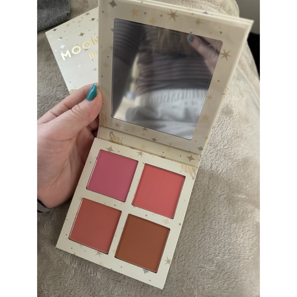 Moonslice Beauty Blushing Moon Quad Blush Palette Pink Coral Peach Bronze Vegan